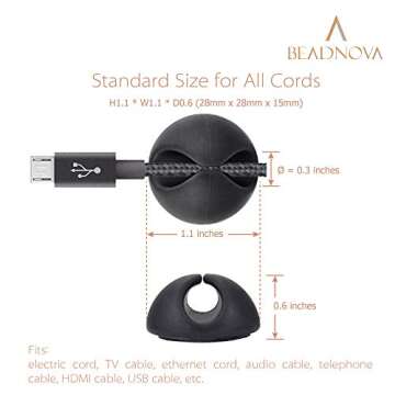 BEADNOVA Cable Clips for Effective Cord Management