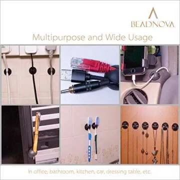 BEADNOVA Cable Clips for Effective Cord Management