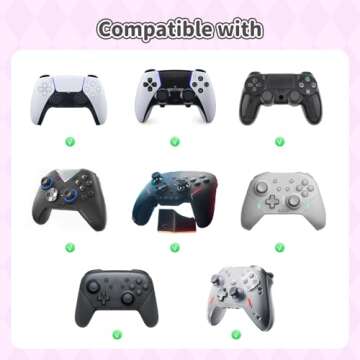 Kuitmor Cute Thumb Grip Caps for PS5,Soft Silicone Joystick Caps,Cute Cartoon Thumbstick Grips Compa...