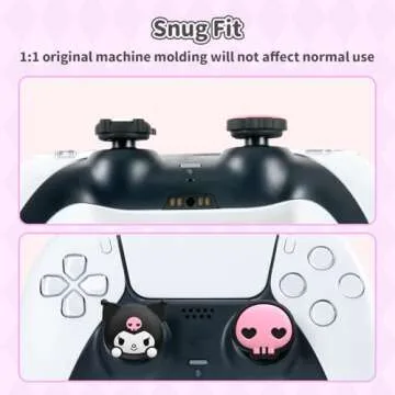 Cute Thumb Grip Caps for PS5, Soft Silicone Joystick Grips