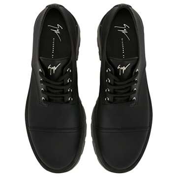 Giuseppe Zanotti, Reepley Lace-up Leather, 11, Black