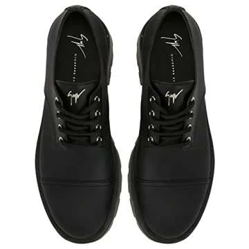 Giuseppe Zanotti, Reepley Lace-up Leather, 11, Black