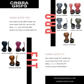 Cobra Grips PRO Weight Lifting Gloves with Wrist Support