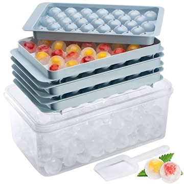 Zimmoo Ice Cube Tray Set for 99 Round Ice Balls