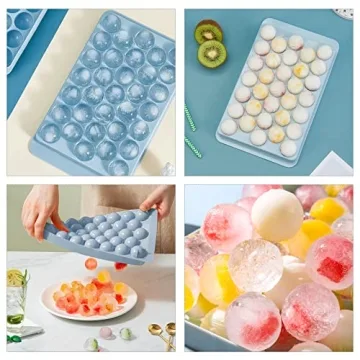 Zimmoo Ice Cube Tray Set for 99 Round Ice Balls