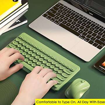 Fashion Wireless Keyboard and Mouse Combo for Stylish Workspaces
