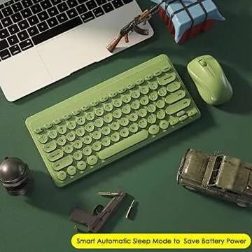 Fashion Wireless Keyboard and Mouse Combo for Stylish Workspaces