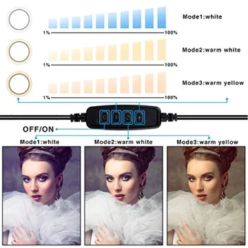 LED Selfie Ring Light with Tripod for Videos and Selfies