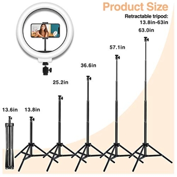 LED Selfie Ring Light with Tripod for Videos and Selfies