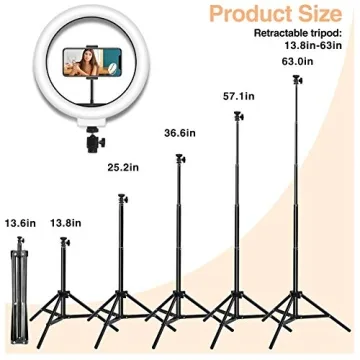 LED Selfie Ring Light with Tripod for Videos and Selfies