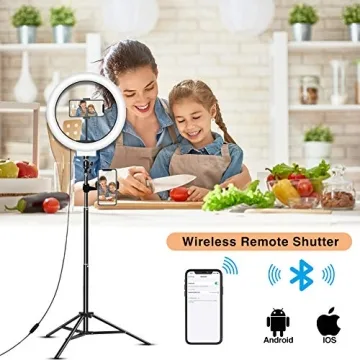 LED Selfie Ring Light with Tripod for Videos and Selfies