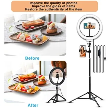 LED Selfie Ring Light with Tripod for Videos and Selfies