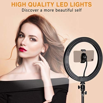 LED Selfie Ring Light with Tripod for Videos and Selfies
