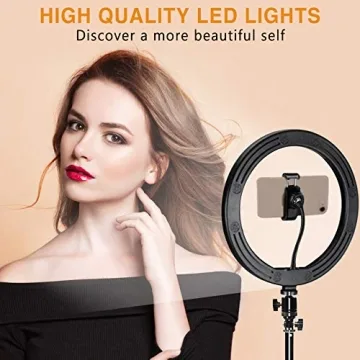 LED Selfie Ring Light with Tripod for Videos and Selfies