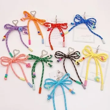 HOHOPEACH Trendy Y2K Purse Charm Keychain - Aesthetic Accessory