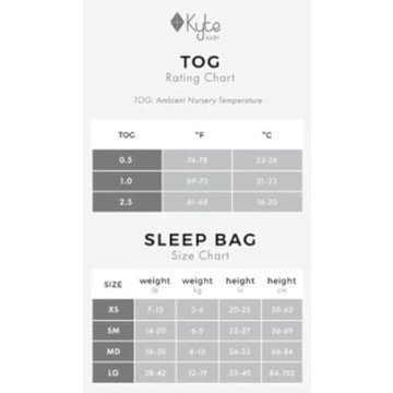 KYTE BABY 2.5 Tog Bamboo Sleep Bag for Peaceful Nights