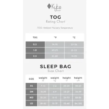 KYTE BABY 2.5 Tog Bamboo Sleep Bag for Peaceful Nights