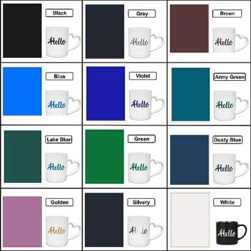 UNIXYZ Colored Laser Engraving Marking Paper for CO2 Diode Laser Machines