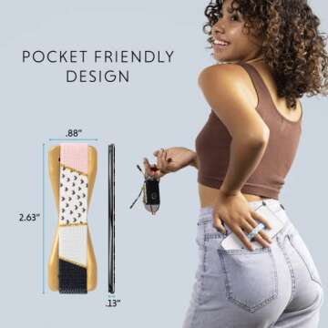 LOVEHANDLE Universal Grip for Smartphone and Mini Tablet -Kaleidoscope Trendsetter Design Elastic St...