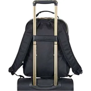 Kenneth Cole REACTION Women's Chelsea Chevron 15" Laptop and Tablet Backpack, Black