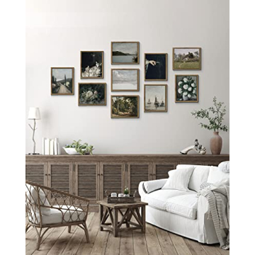 InSimSea Framed Vintage Canvas Wall Art 8x10