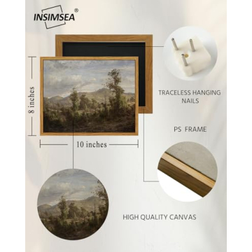 InSimSea Framed Vintage Canvas Wall Art 8x10