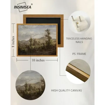 InSimSea Framed Vintage Canvas Wall Art 8x10