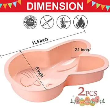 Cute Bunny Silicone Baking Molds for Fun Celebrations