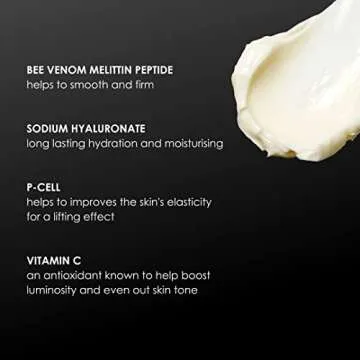 Rodial Bee Venom Moisturiser Cream 1.7fl.oz - Intense Face Cream to Restore Skin Elasticity and Firmness - Anti-Aging Formula - Juvinity for Collagen Production Boost - Long Lasting Hydration