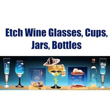 Glass Etching Secrets Cream Kit: Easy Personalization