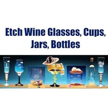 Glass Etching Secrets Cream Kit: Easy Personalization