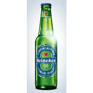 Heineken:Zero Premium Non Alcoholic Lager Beer 33cl Pack of 6