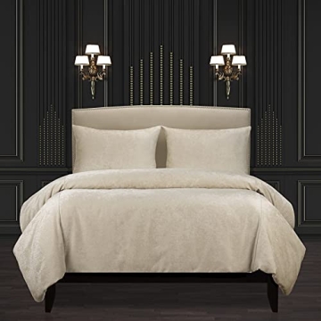 F Scott Fitzgerald Cream Duvet Cover Set Queen 6 Piece