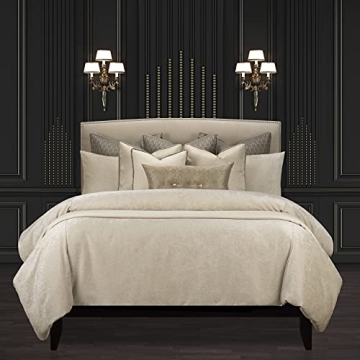 F Scott Fitzgerald Cream Duvet Cover Set Queen 6 Piece