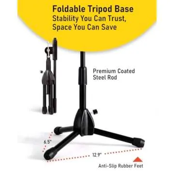 Stage Rocker Low-Profile Mic Boom Stand - Adjustable & Portable