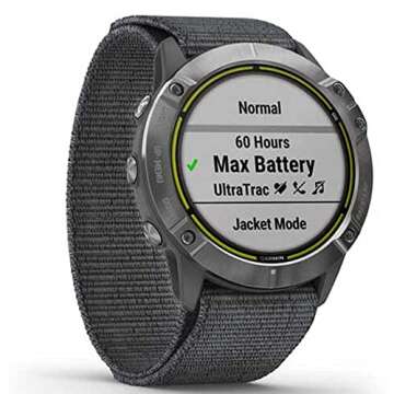 Garmin Enduro GPS Watch - Solar, 80hr Battery Life for Sports