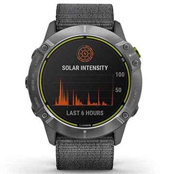 Garmin Enduro GPS Watch - Solar, 80hr Battery Life for Sports