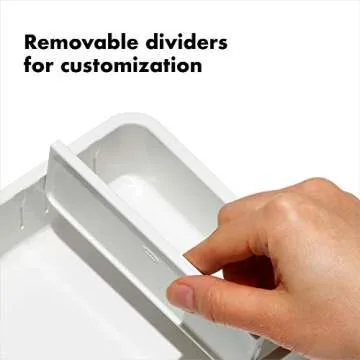 OXO Good Grips 4-Piece Complete Adjustable Drawer Bin Set with Removable Dividers