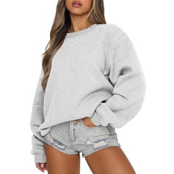 ANRABESS Women's Oversized Fleece Pullover - Trendy Y2K Style for 2024