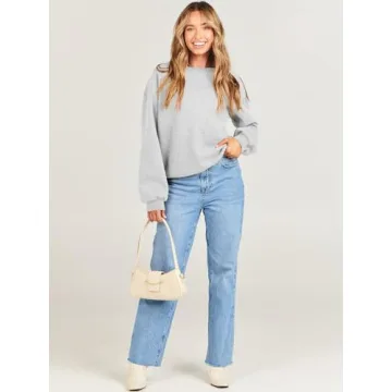 ANRABESS Women's Oversized Fleece Pullover Y2K Style