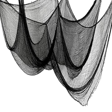 5Pcs Halloween Creepy Cloth Black 30×72inch - Spooky Decor to Haunt Your Space