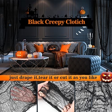 5Pcs Halloween Creepy Cloth for Spooky Decor
