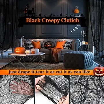 5Pcs Halloween Creepy Cloth for Spooky Decor