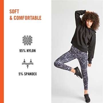 HUE womens Seamless Leggings, Assorted Hosiery, Black, Small-Medium US