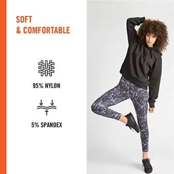 HUE womens Seamless Leggings, Assorted Hosiery, Black, Small-Medium US