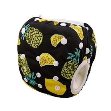 Babygoal Reusable Swim Diaper for 0-8M Babies | Stylish & Adjustable