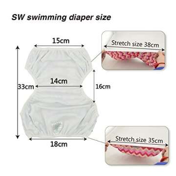 Babygoal Reusable Swim Diaper for 0-8M Babies | Stylish & Adjustable