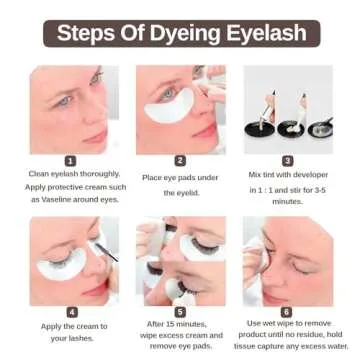 Lash Color Kit - Professional Eyelash and Brow Color Set with Natural Black Effects, Lasts 6 Weeks, Safe & Easy to Use for Salon Home (7ml)