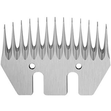 Dragro Sheep Clippers Replacement Blades, Professional Stainless Steel Clipper Blades for Thick Coat Animals