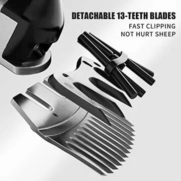 Dragro Sheep Clippers Replacement Blades, Professional Stainless Steel Clipper Blades for Thick Coat Animals